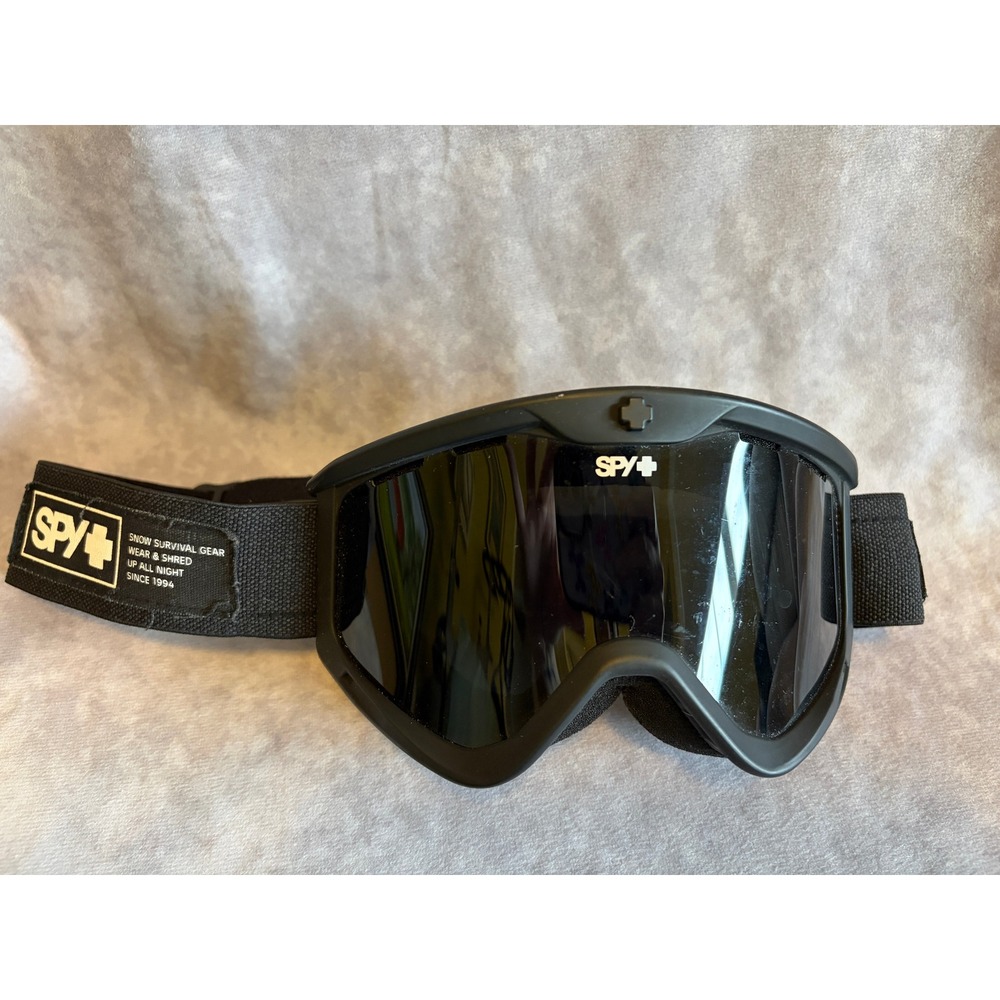 Spy Optic Snow Goggles Black Frame Dark Tint Lens Ski Snowboard Eyewear